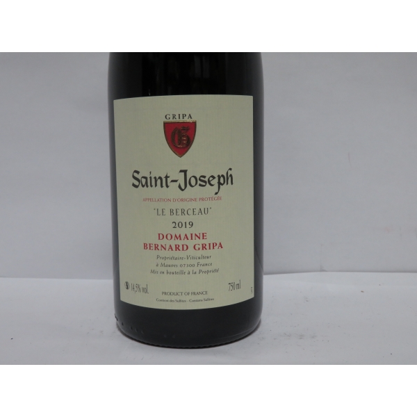 Domaine  Gripa St Joseph  Le Berceau Rouge 2019