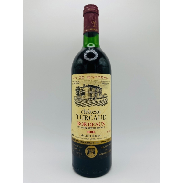 Château  Turcaud Bordeaux Rouge 1991