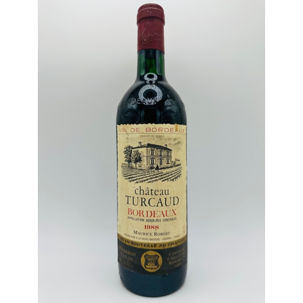 Château  Turcaud Bordeaux Rouge 1988